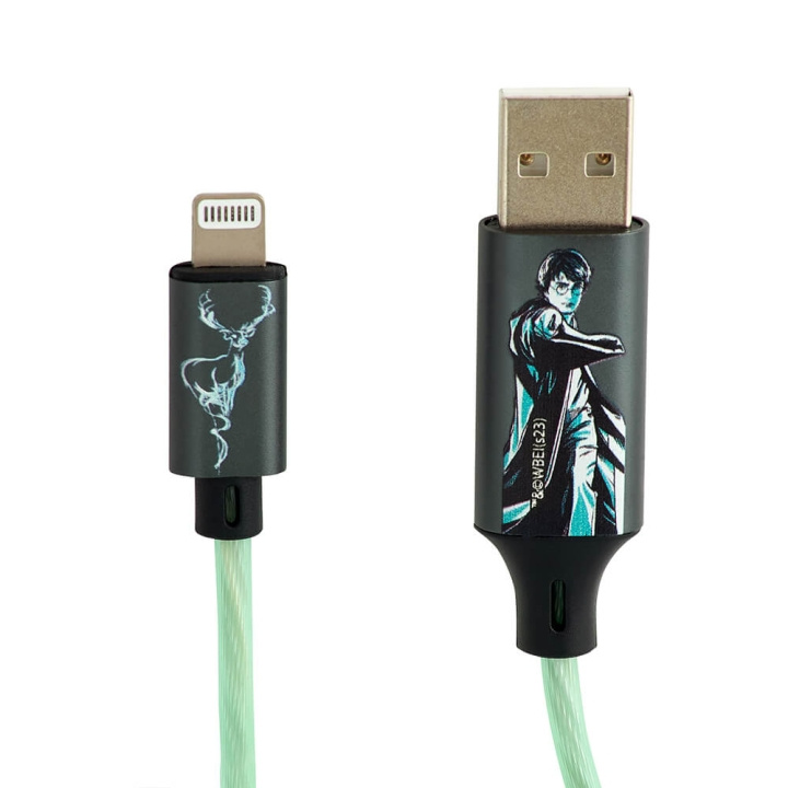 Harry Potter USB A til Lightning Light-Up 1,2m MFI Patronus i gruppen SMARTTELEFON & NETTBRETT / Ladere og Kabler / Kabler / Kabler Lightning hos TP E-commerce Nordic AB (C34660)