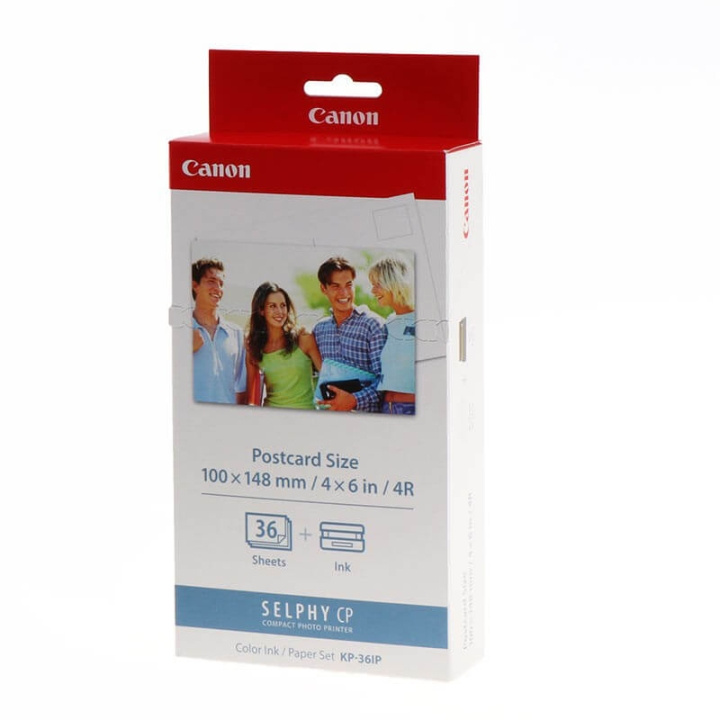 Canon Papper 7737A001 KP-36IP 10x15 + Bläck i gruppen HJEM, HUS OG HAGE / Kontorsmaterialer / Papir og Blokker hos TP E-commerce Nordic AB (C34807)