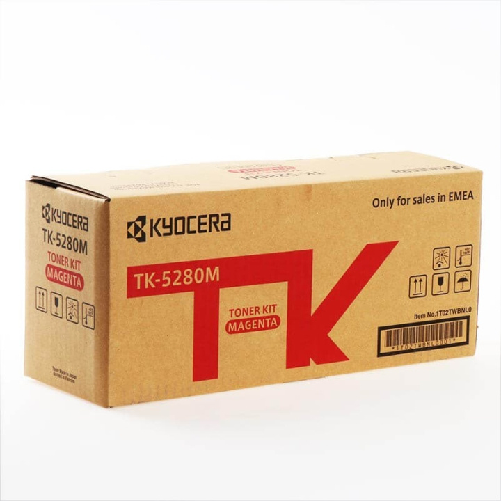 KYOCERA Toner 1T02TWBNL0 TK-5280 Magenta i gruppen Datautstyr / Skrivere og tilbehør / Blekk og toner / Toner / Kyocera hos TP E-commerce Nordic AB (C34901)