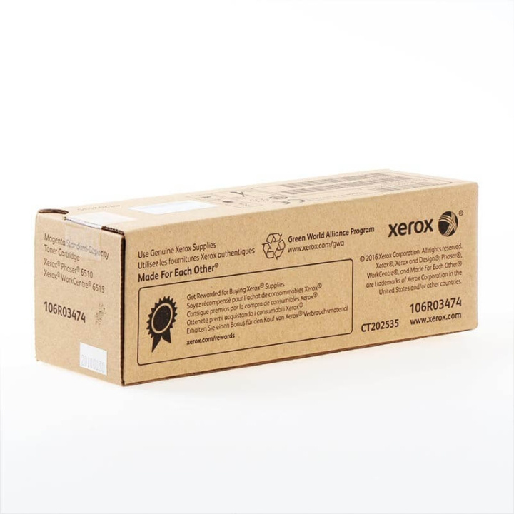 Xerox Toner 106R03474 Magenta i gruppen Datautstyr / Skrivere og tilbehør / Blekk og toner / Toner / Xerox hos TP E-commerce Nordic AB (C35122)