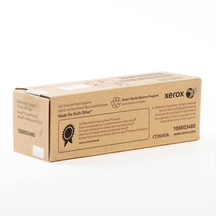 Xerox Toner 106R03480 Svart høykapasitet i gruppen Datautstyr / Skrivere og tilbehør / Blekk og toner / Toner / Xerox hos TP E-commerce Nordic AB (C35128)