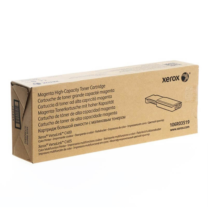 Xerox Toner 106R03519 Magenta høykapasitetstoner i gruppen Datautstyr / Skrivere og tilbehør / Blekk og toner / Toner / Xerox hos TP E-commerce Nordic AB (C35136)