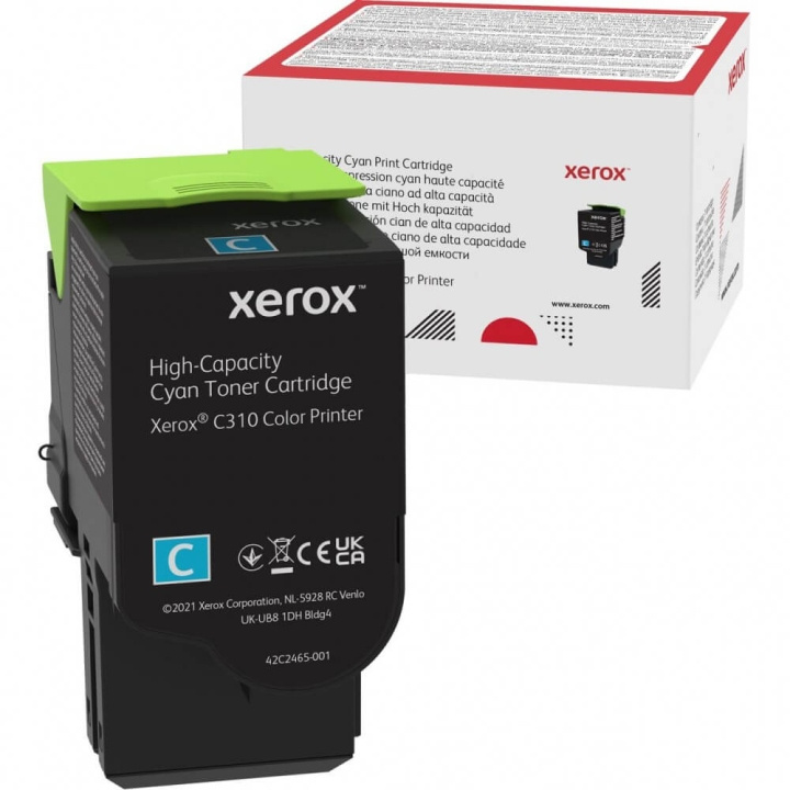 Xerox Toner 006R04365 Cyan Hög Kapacitet i gruppen Datautstyr / Skrivere og tilbehør / Blekk og toner / Toner / Xerox hos TP E-commerce Nordic AB (C35183)