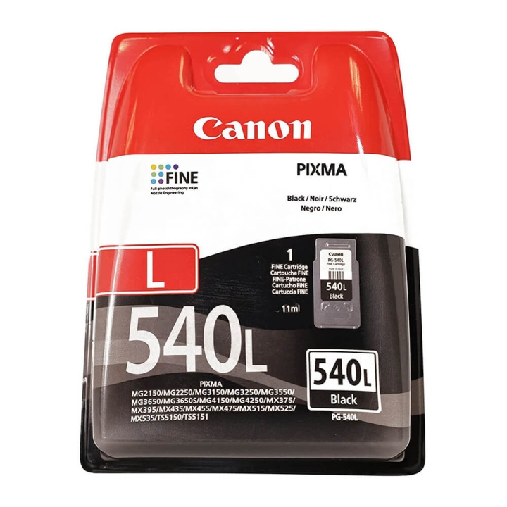 CANON Ink 5224B001 PG-540L Black i gruppen Datautstyr / Skrivere og tilbehør / Blekk og toner / Toner / Canon hos TP E-commerce Nordic AB (C35288)