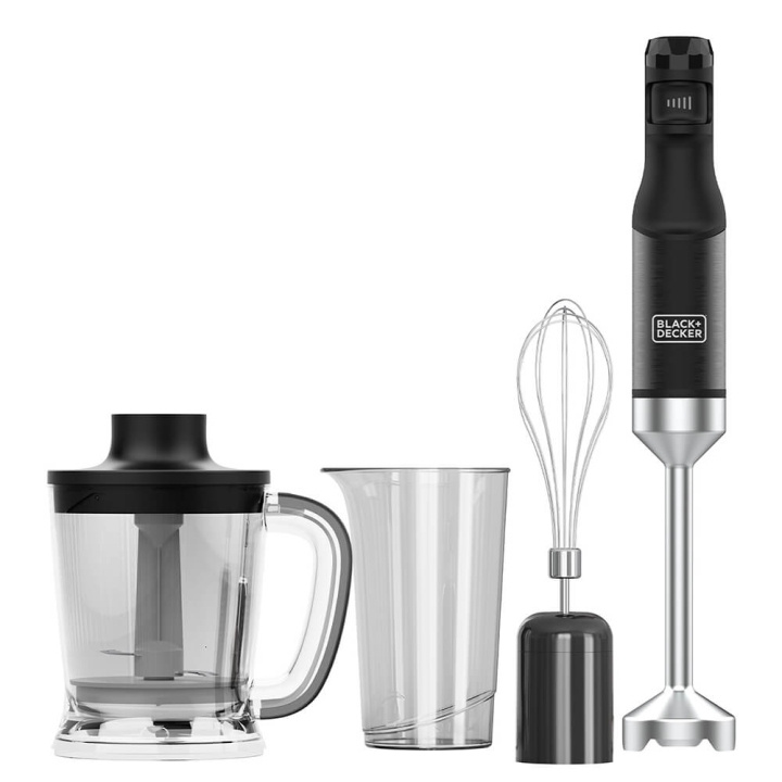 BLACK+DECKER Hand Blender 1500W Black Accessories i gruppen HJEM, HUS OG HAGE / Husholdningsapparater / Matprosessorer og kjøkkenassistenter / Stavmiksere hos TP E-commerce Nordic AB (C35319)