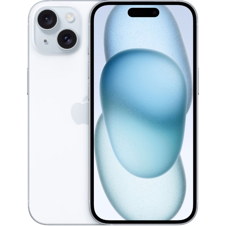 Apple iPhone 15 256 GB Blå i gruppen SMARTTELEFON & NETTBRETT / Mobiltelefoner & smartphones hos TP E-commerce Nordic AB (C35403)