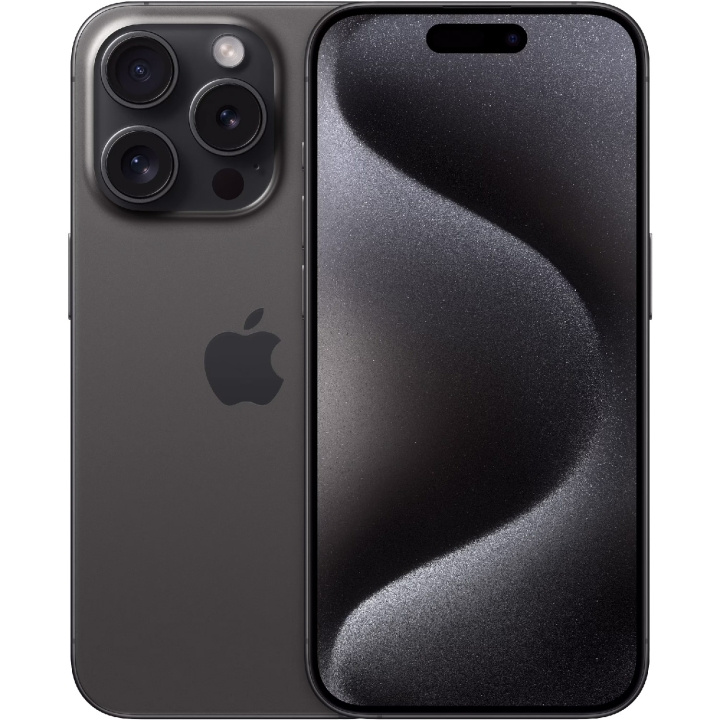 Apple iPhone 15 Pro 128 GB svart titan i gruppen SMARTTELEFON & NETTBRETT / Mobiltelefoner & smartphones hos TP E-commerce Nordic AB (C35412)