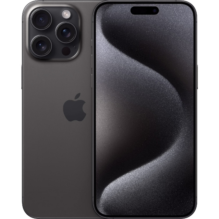 Apple iPhone 15 Pro Max 256GB Black Titanium i gruppen SMARTTELEFON & NETTBRETT / Mobiltelefoner & smartphones hos TP E-commerce Nordic AB (C35427)