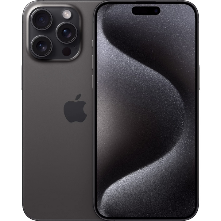Apple iPhone 15 Pro Max 256 GB svart titan i gruppen SMARTTELEFON & NETTBRETT / Mobiltelefoner & smartphones hos TP E-commerce Nordic AB (C35427)