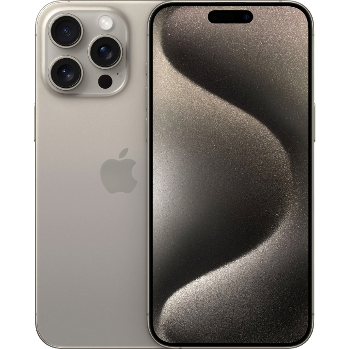 Apple iPhone 15 Pro Max 256GB Natural Titanium i gruppen SMARTTELEFON & NETTBRETT / Mobiltelefoner & smartphones hos TP E-commerce Nordic AB (C35428)