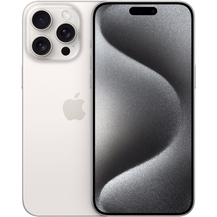 Apple iPhone 15 Pro Max 512 GB hvit titan i gruppen SMARTTELEFON & NETTBRETT / Mobiltelefoner & smartphones hos TP E-commerce Nordic AB (C35434)