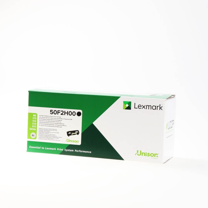 Lexmark Toner 50F2H00 Svart High Yield Return i gruppen Datautstyr / Skrivere og tilbehør / Blekk og toner / Toner / Lexmark hos TP E-commerce Nordic AB (C36658)