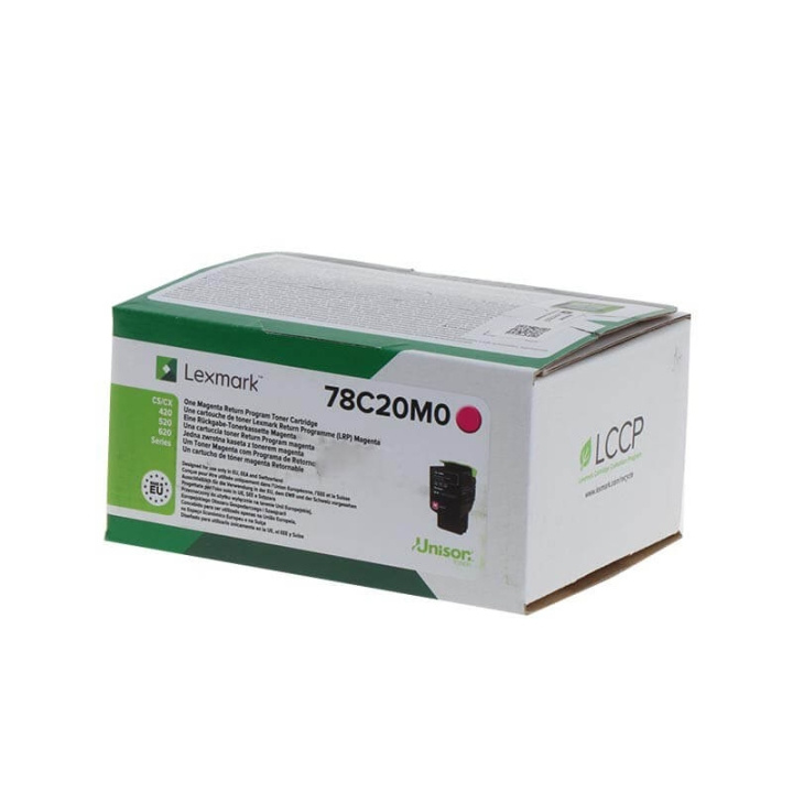 Lexmark Toner 78C20M0 Magenta, Return i gruppen Datautstyr / Skrivere og tilbehør / Blekk og toner / Toner / Lexmark hos TP E-commerce Nordic AB (C36723)