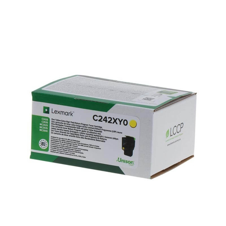 Lexmark Toner C242XY0 Gul Extra High Yield i gruppen Datautstyr / Skrivere og tilbehør / Blekk og toner / Toner / Lexmark hos TP E-commerce Nordic AB (C36762)