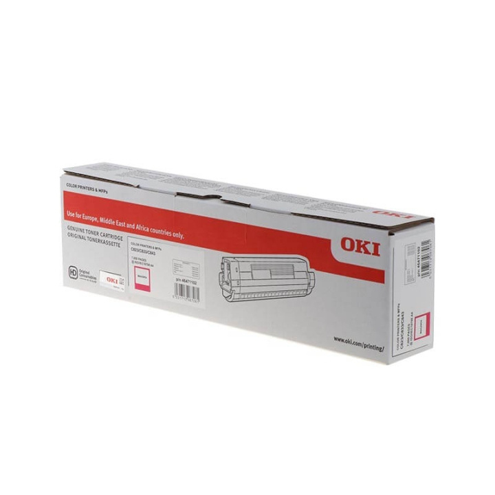 OKI Toner 46471102 Magenta i gruppen Datautstyr / Skrivere og tilbehør / Blekk og toner / Toner / OKI hos TP E-commerce Nordic AB (C36877)