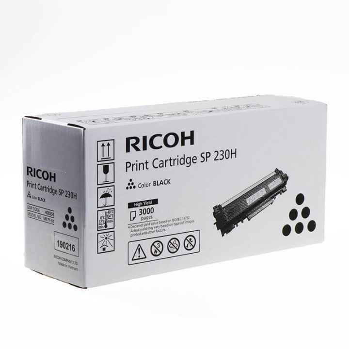 Ricoh Toner 408294 SP 230H Svart i gruppen Datautstyr / Skrivere og tilbehør / Blekk og toner / Toner / Ricoh hos TP E-commerce Nordic AB (C36987)