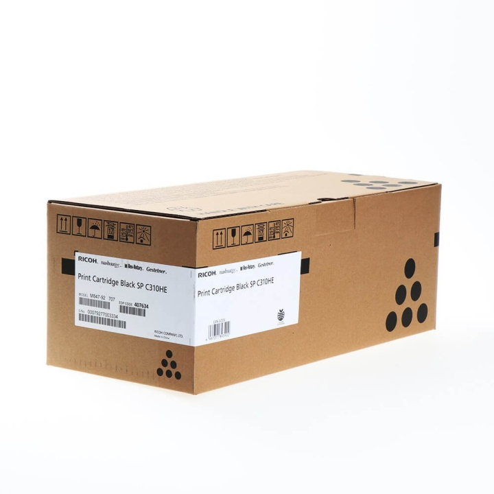 Ricoh Toner 407634 SP C310HE Svart i gruppen Datautstyr / Skrivere og tilbehør / Blekk og toner / Toner / Ricoh hos TP E-commerce Nordic AB (C37076)