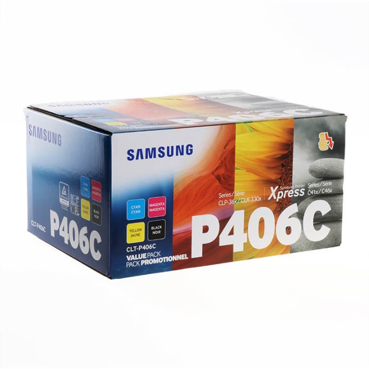 Samsung Toner SU375A CLT-P406C Multipack i gruppen Datautstyr / Skrivere og tilbehør / Blekk og toner / Toner / Samsung hos TP E-commerce Nordic AB (C37210)