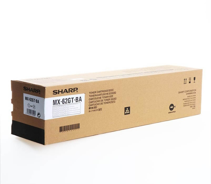 Sharp Toner MX62GTBA MX-62GT Svart i gruppen Datautstyr / Skrivere og tilbehør / Blekk og toner / Toner / Sharp hos TP E-commerce Nordic AB (C37457)