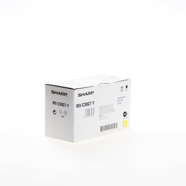 Sharp Toner MXC30GTY MX-C30GT Yellow i gruppen Datautstyr / Skrivere og tilbehør / Blekk og toner / Toner / Sharp hos TP E-commerce Nordic AB (C37468)