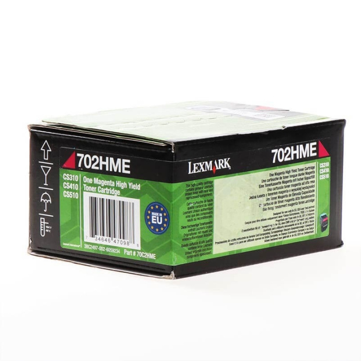 70C2HME Magenta Toner - Blekk patron / papir sett Rød