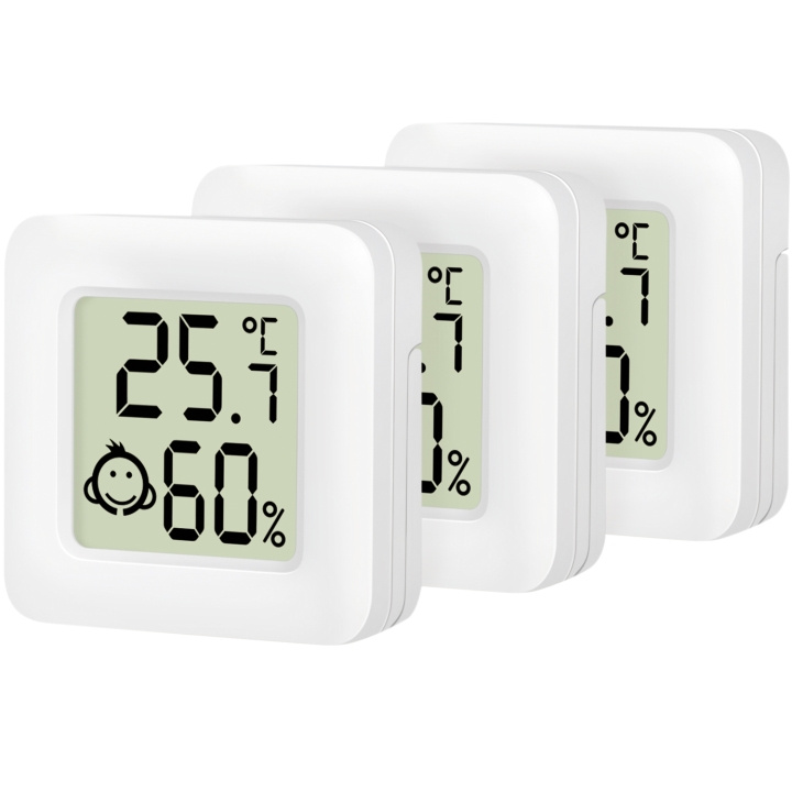 LogiLink Digital Mini-termometer/hygrometer 3-pack i gruppen HJEM, HUS OG HAGE / Vifter og klimaprodukter / Termometre og værstasjoner hos TP E-commerce Nordic AB (C37687)