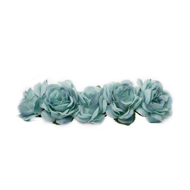 Hårband Hårbånd Blossom Big - Turkis i gruppen HELSE OG SKJØNNHET / Hår & styling / Hårtilbehør hos TP E-commerce Nordic AB (C37709)