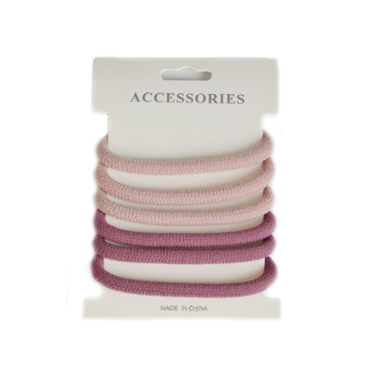 Hårsnodd Basic - Lilla/rosa i gruppen HELSE OG SKJØNNHET / Hår & styling / Hårtilbehør hos TP E-commerce Nordic AB (C37713)