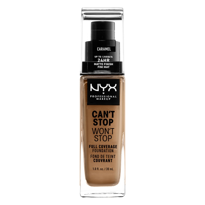 NYX PROF. MAKEUP Cant Stop Wont Stop Foundation - Caramel i gruppen HELSE OG SKJØNNHET / Makeup / Makeup ansikt / Foundation hos TP E-commerce Nordic AB (C37723)