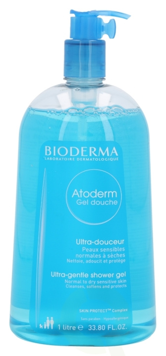Bioderma Atoderm Ultra-Gentle Shower Gel 1 litre i gruppen HELSE OG SKJØNNHET / Hudpleie / Kroppspleie / Bad- og dusjkrem hos TP E-commerce Nordic AB (C37801)