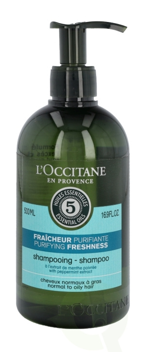 L\'Occitane Rensende friskhetssjampo 500 ml i gruppen HELSE OG SKJØNNHET / Hår & styling / Hårpleie / Sjampo hos TP E-commerce Nordic AB (C37890)