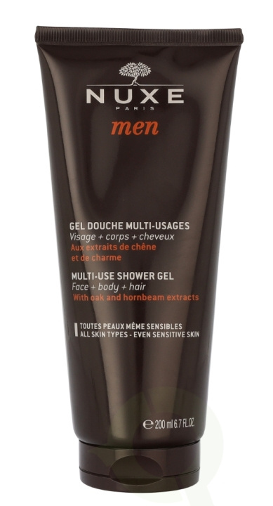 Nuxe Men Multi-Use Shower Gel 200 ml i gruppen HELSE OG SKJØNNHET / Hudpleie / Kroppspleie / Bad- og dusjkrem hos TP E-commerce Nordic AB (C37956)