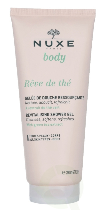 Nuxe Body Reve De The Revitalsing Shower Gel 200 ml i gruppen HELSE OG SKJØNNHET / Hudpleie / Kroppspleie / Bad- og dusjkrem hos TP E-commerce Nordic AB (C37959)