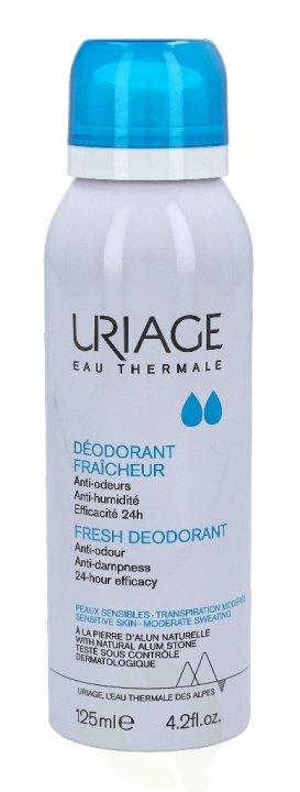 Uriage Deodrant Fraicheur- Fresh 24H 125 ml i gruppen HELSE OG SKJØNNHET / Duft og parfyme / Deodorant / Deo for henne hos TP E-commerce Nordic AB (C38036)
