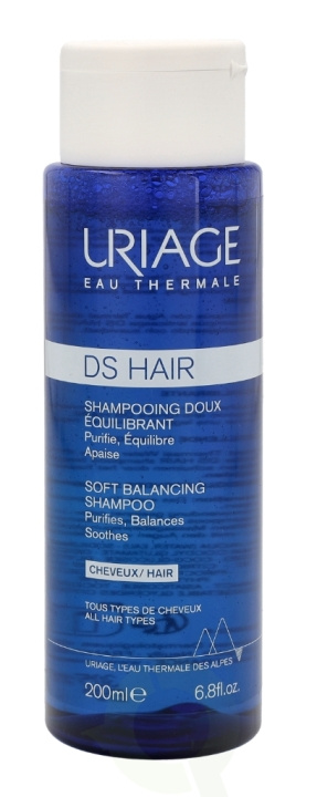 Uriage DS Hair Soft Balancing Shampoo 200 ml i gruppen HELSE OG SKJØNNHET / Hår & styling / Hårpleie / Sjampo hos TP E-commerce Nordic AB (C38038)