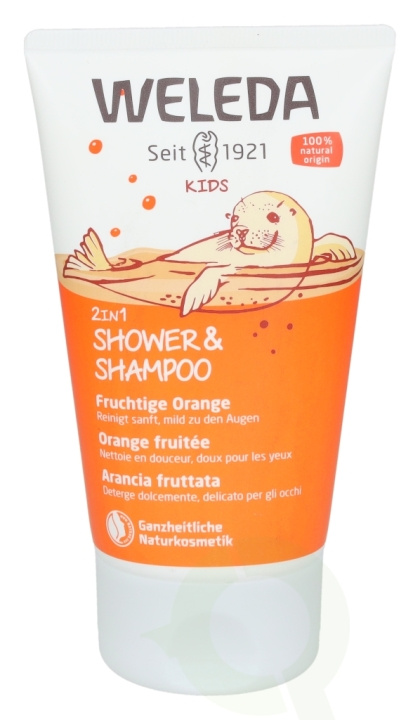 Weleda Kids 2in1 Shower & Shampoo Fruity Orange 150 ml i gruppen HELSE OG SKJØNNHET / Hår & styling / Hårpleie / Sjampo hos TP E-commerce Nordic AB (C38069)