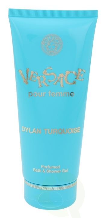 Versace Dylan Turquoise Bath & Shower Gel 200 ml i gruppen HELSE OG SKJØNNHET / Hudpleie / Kroppspleie / Bad- og dusjkrem hos TP E-commerce Nordic AB (C38094)