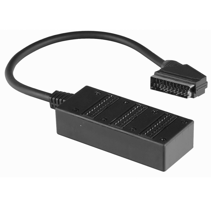 HAMA forgreningsboks scart 3 stk innganger ST i gruppen Elektronikk / Kabler og adaptere / Scart hos TP E-commerce Nordic AB (C38290)