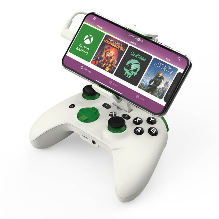 RIOTPWR Gaming Controller iOS Xbox Pro Cloud-baseret Hvit i gruppen Elektronikk / TV-spill & tilbehør / Andre spill hos TP E-commerce Nordic AB (C38313)