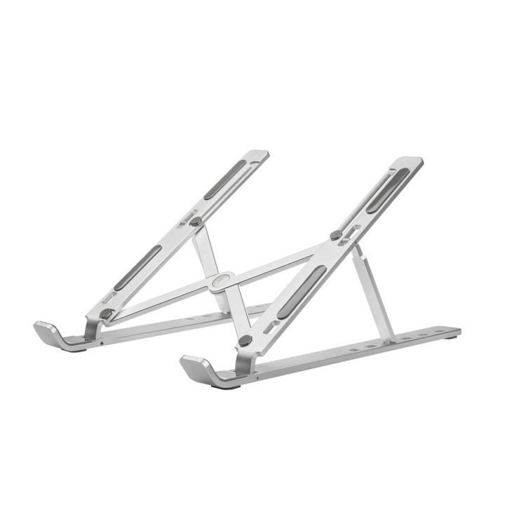 Desire2 Foldable Laptop Stand X shaped Aluminium Silver i gruppen Datautstyr / Bærbare datamaskiner og tilbehør / Stativ og kjøleplater hos TP E-commerce Nordic AB (C38345)