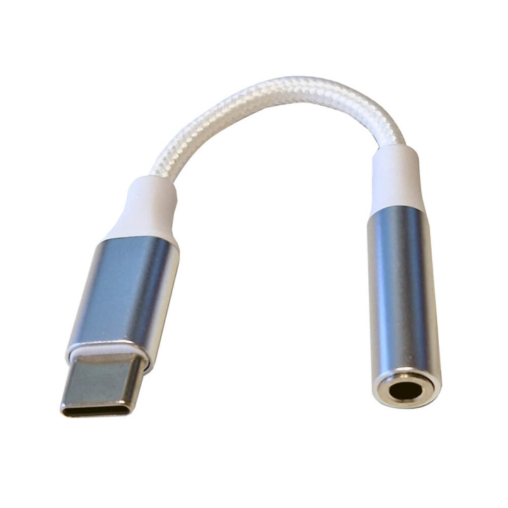 Gear Adapter Audio USB-C till 3,5 mm Stereo Hvit i gruppen Elektronikk / Kabler og adaptere / Lyd analog / Adaptere hos TP E-commerce Nordic AB (C38354)