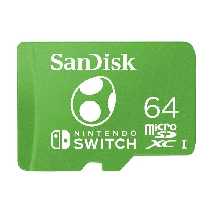 SANDISK MicroSDXC Nintendo Switch 64GB UHS-I Yosi i gruppen Elektronikk / Lagringsmedia / Minnekort / MicroSD/HC/XC hos TP E-commerce Nordic AB (C38410)