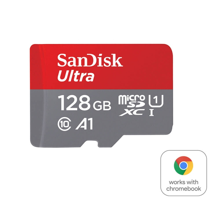 SanDisk Ultra microSDXC 128GB Chromebooks 140MB/s UHS-I Adap i gruppen Elektronikk / Lagringsmedia / Minnekort / MicroSD/HC/XC hos TP E-commerce Nordic AB (C38417)