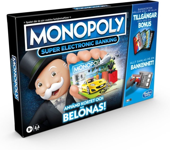 Hasbro Monopol Super Electronic Banking brettspill, SE i gruppen LEKER, BARN OG BABY / Spill / Brettspill hos TP E-commerce Nordic AB (C38476)