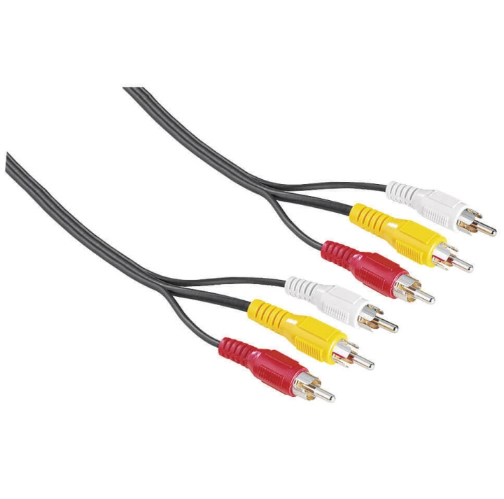 Hama EXXTER Kabel 3xRCA-3xRCA 2 m 3xHane-3xHane i gruppen Elektronikk / Kabler og adaptere / RCA / Kabler hos TP E-commerce Nordic AB (C38508)
