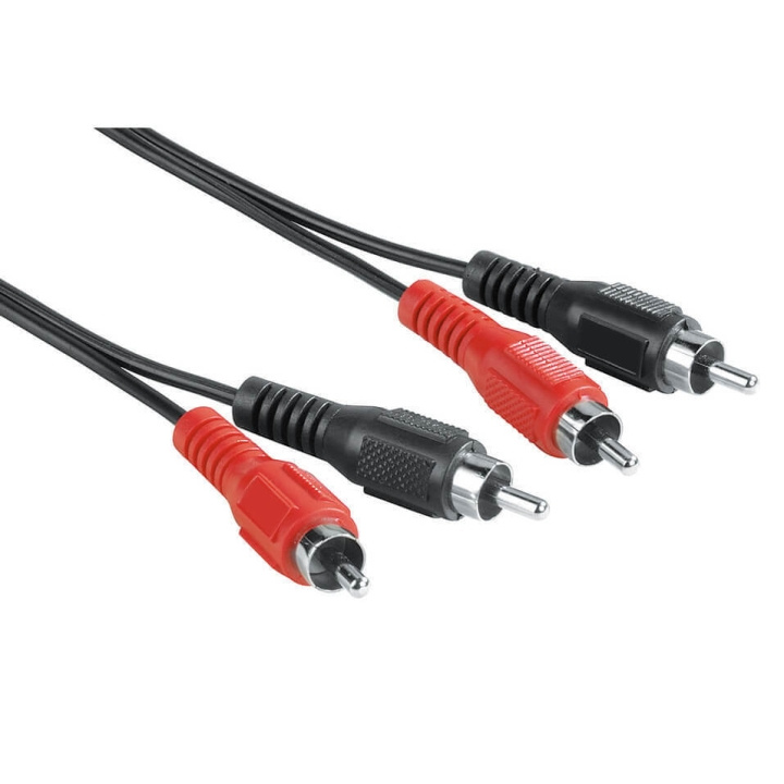 Hama EXXTER Kabel 2xRCA-2xRCA 2,5m 2xHane-2xHane i gruppen Elektronikk / Kabler og adaptere / RCA / Kabler hos TP E-commerce Nordic AB (C38509)