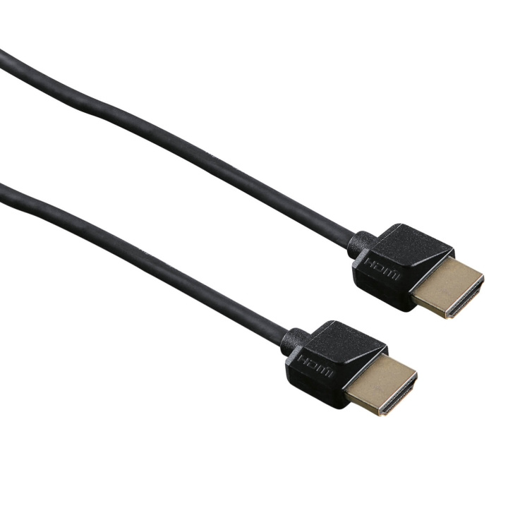 HAMA HDMI kabel ethernet 1,5m svart Flexislim TL i gruppen Elektronikk / Kabler og adaptere / HDMI / Kabler hos TP E-commerce Nordic AB (C38526)