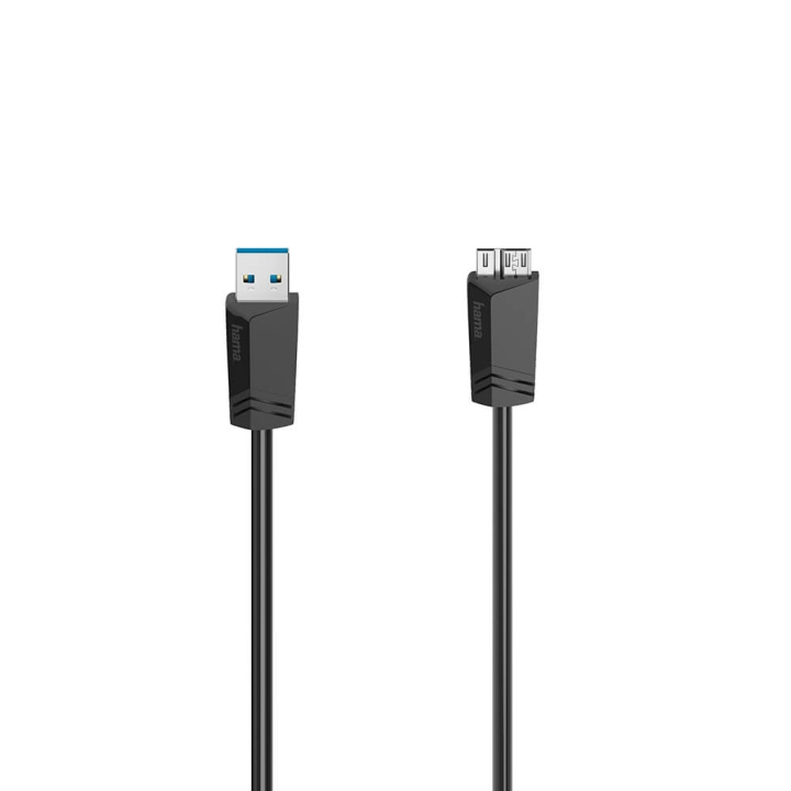 Hama Kabel Micro-USB 3.0 5Gbit/s Svart 1.5 i gruppen Datautstyr / Kabler og adaptere / Andre hos TP E-commerce Nordic AB (C38582)