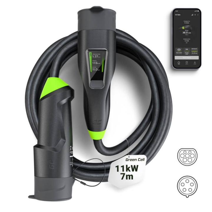 greencell EV Charger Habu 11kW 7m Type 2/CEE 3 phase i gruppen Bil / Elbil hos TP E-commerce Nordic AB (C38696)