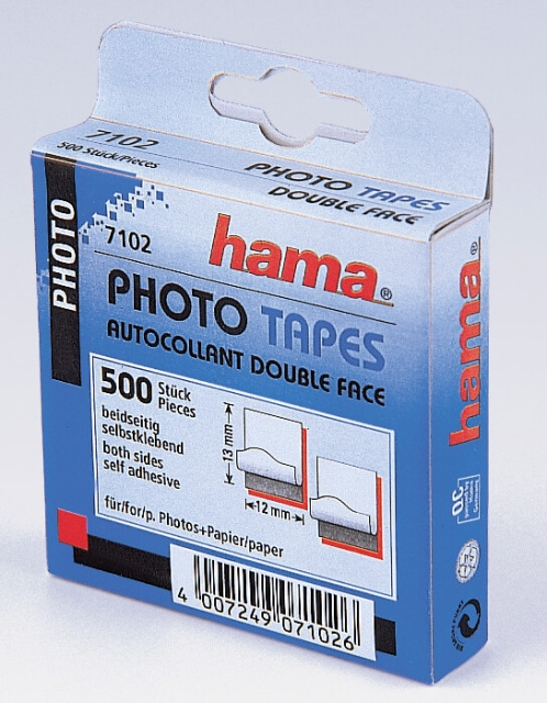 Hama Etiketter Dubbelhäftande 500 st Skyltförpackning 10 st i gruppen Elektronikk / Foto og video / Fotograferingsutstyr / Annet hos TP E-commerce Nordic AB (C38704)